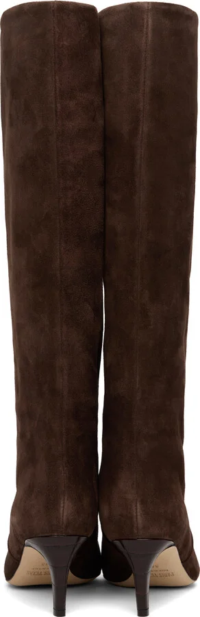Paris Texas Brown Stiletto 60 Tall Boots - Image 2