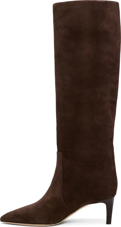 Paris Texas Brown Stiletto 60 Tall Boots - Image 3