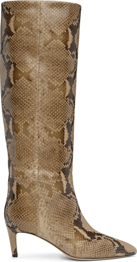 Paris Texas Brown Stiletto 60 Tall Boots