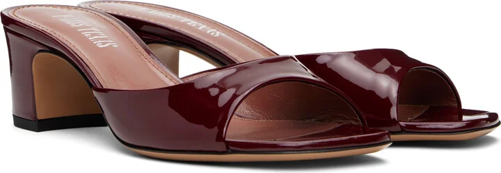 Paris Texas Burgundy Lara 50 Mules - Image 4