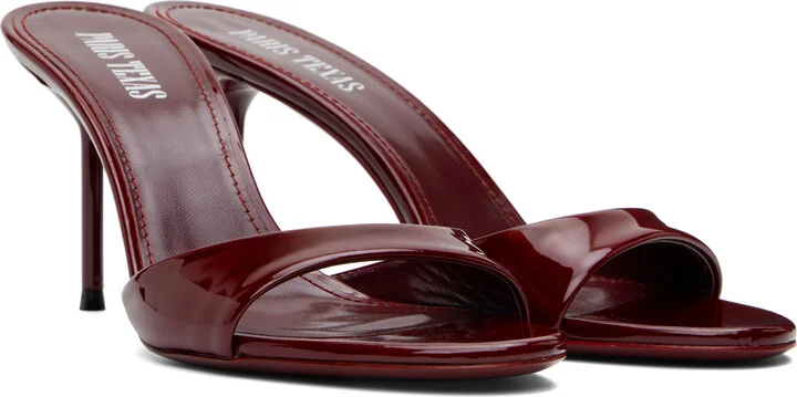Paris Texas Burgundy Lidia 70 Mules - Image 4