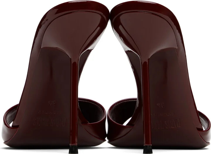 Paris Texas Burgundy Lidia Mules - Image 2