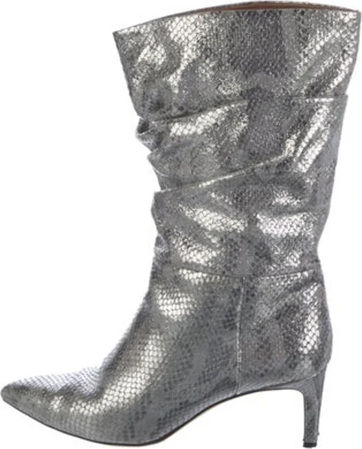 Animal Print, Metallic, Silver