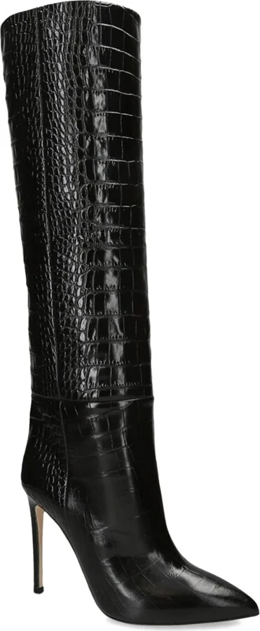 Paris Texas Croc-Embossed Knee-High Boots 105