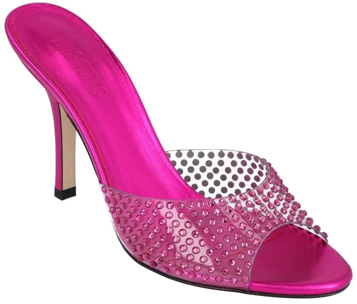Paris Texas Croc Leather Sandal