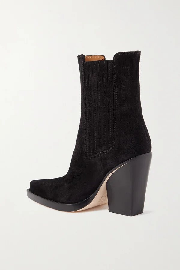 Paris Texas - Dallas Suede Ankle Boots - Black - Image 3