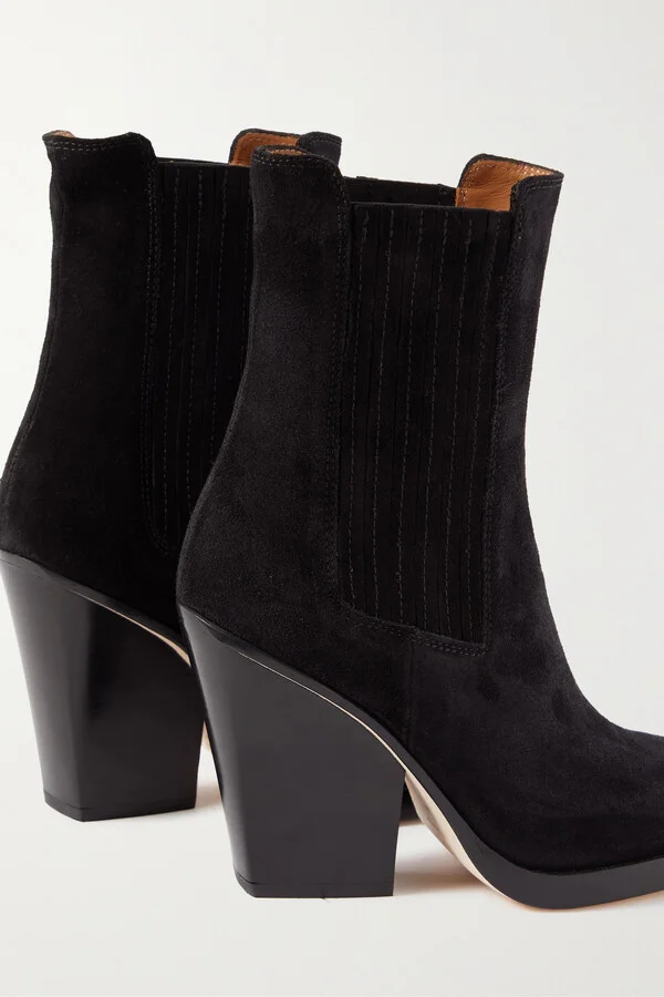 Paris Texas - Dallas Suede Ankle Boots - Black - Image 4
