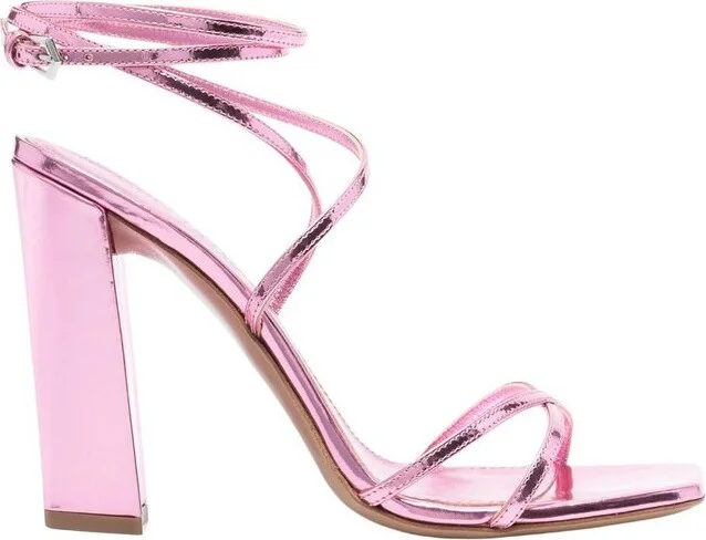 Paris Texas Diana Crossover Strap Heeled Sandals