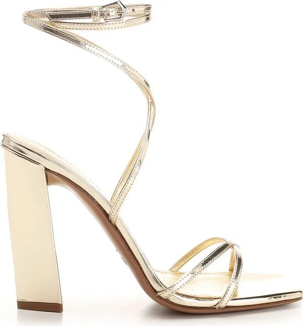 Paris Texas Diana Crossover Strap Heeled Sandals