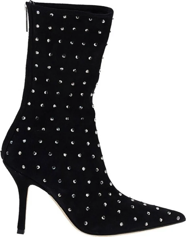 Paris Texas Embellished Pointed Toe Boots