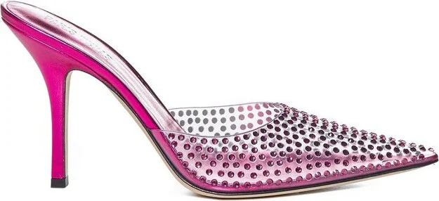 Paris Texas Embellished Pointed Toe Mules
