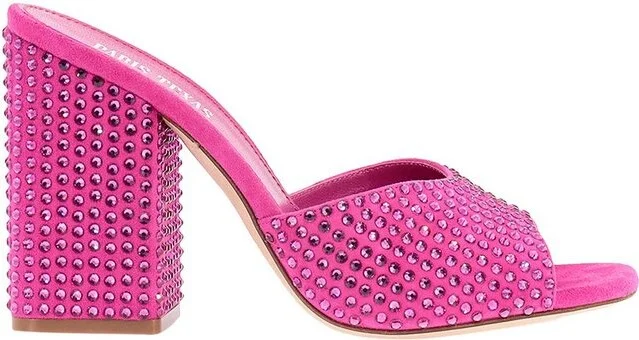 Paris Texas Embellished Slip-On Mules
