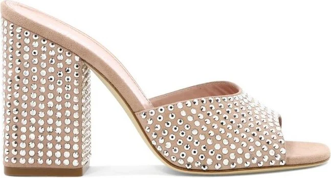 Paris Texas Embellished Slip-On Mules