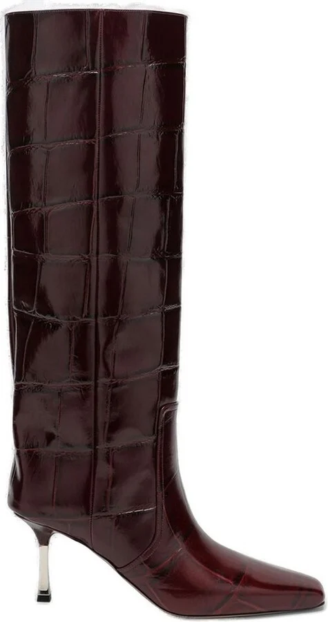 Paris Texas Embossed High Heeled Boots