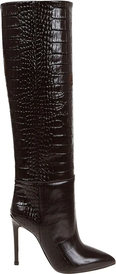 Paris Texas Embossed Knee-High Stiletto Boots