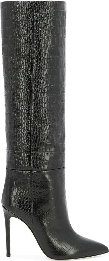 Paris Texas Embossed Knee-High Stiletto Boots