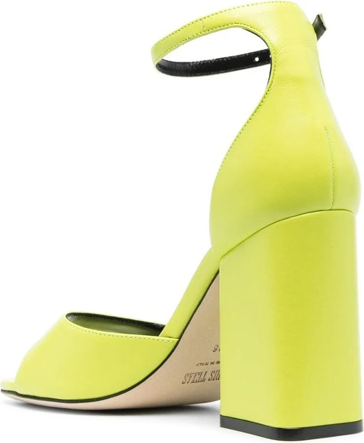 Paris Texas Fiona Leather Heel Sandals - Image 3