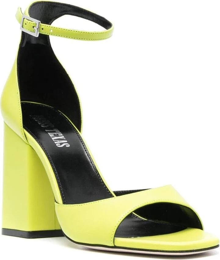 Paris Texas Fiona Leather Heel Sandals - Image 4