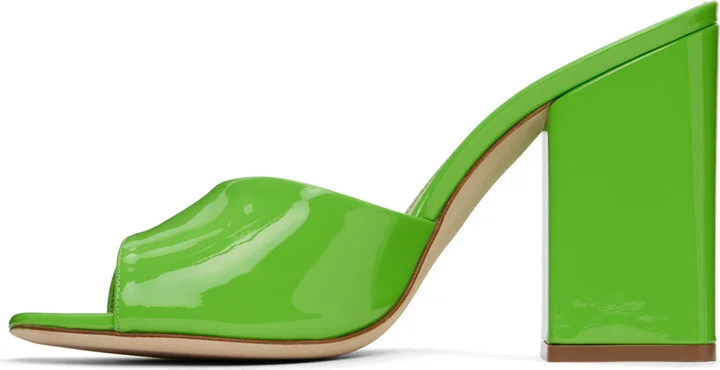 Paris Texas Green Anja Heeled Sandals - Image 3