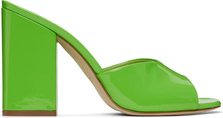 Paris Texas Green Anja Heeled Sandals
