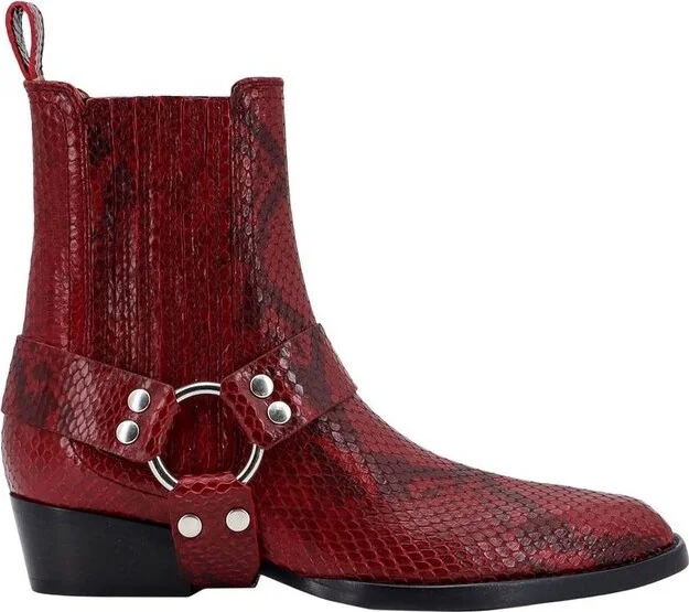 Paris Texas Helena Embossed Ankle Boots