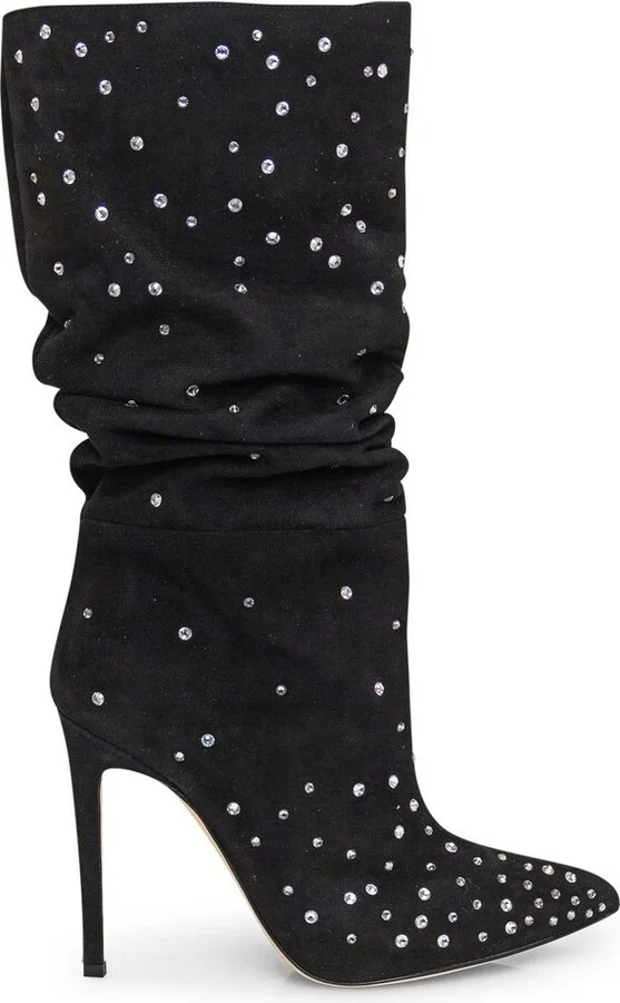 Paris Texas Holly Embellished Pointed Toe Boots