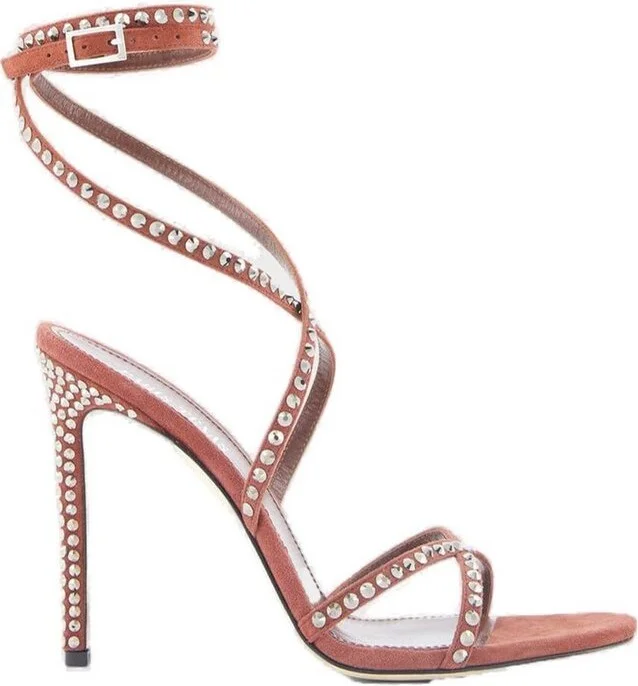 Paris Texas Holly Zoe Embellished Ankle Strapped Sandals