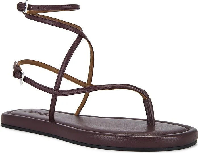 Paris Texas Hydra Flat Sandal in Wine - Image 2