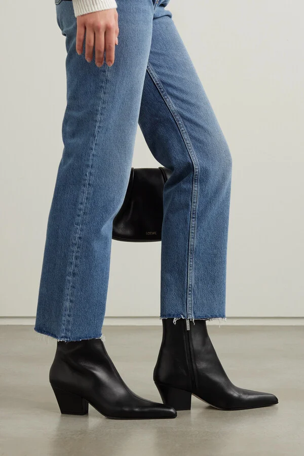 Paris Texas - Jane Leather Ankle Boots - Black - Image 2
