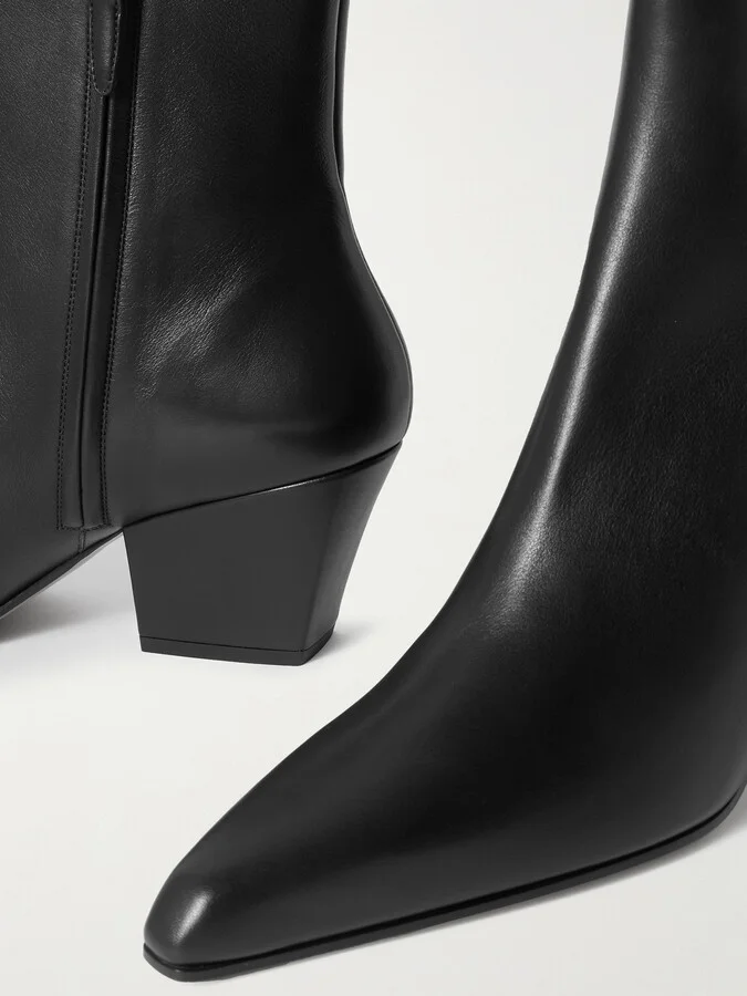 Paris Texas - Jane Leather Ankle Boots - Black - Image 4