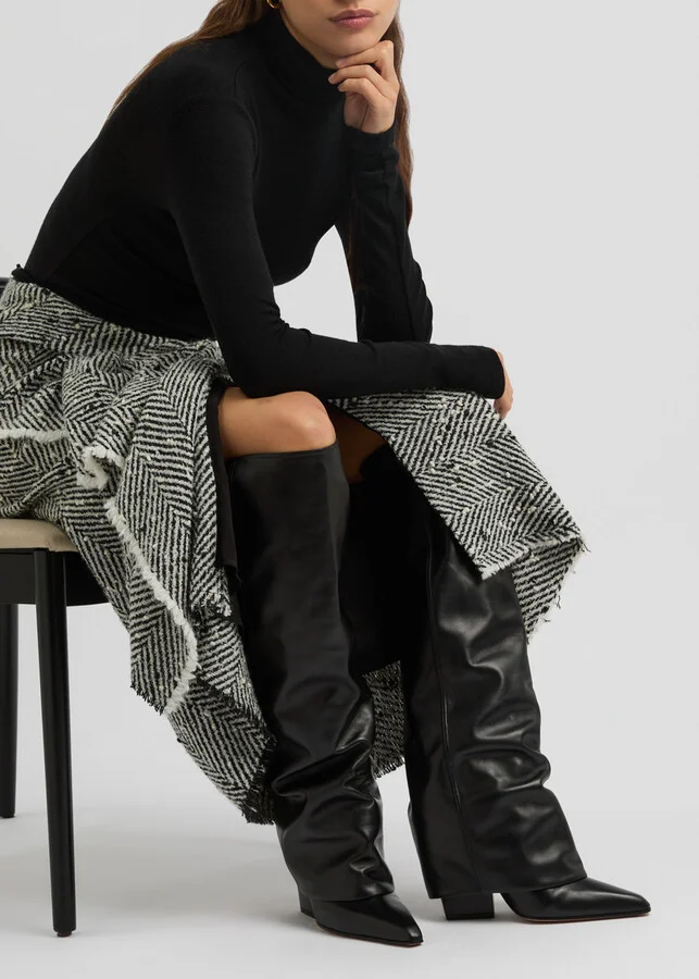 Paris Texas Jane Leather Knee-high Boots - Image 5