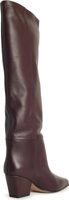 Paris Texas 'Jane' Mocha Leather Boots - Image 3