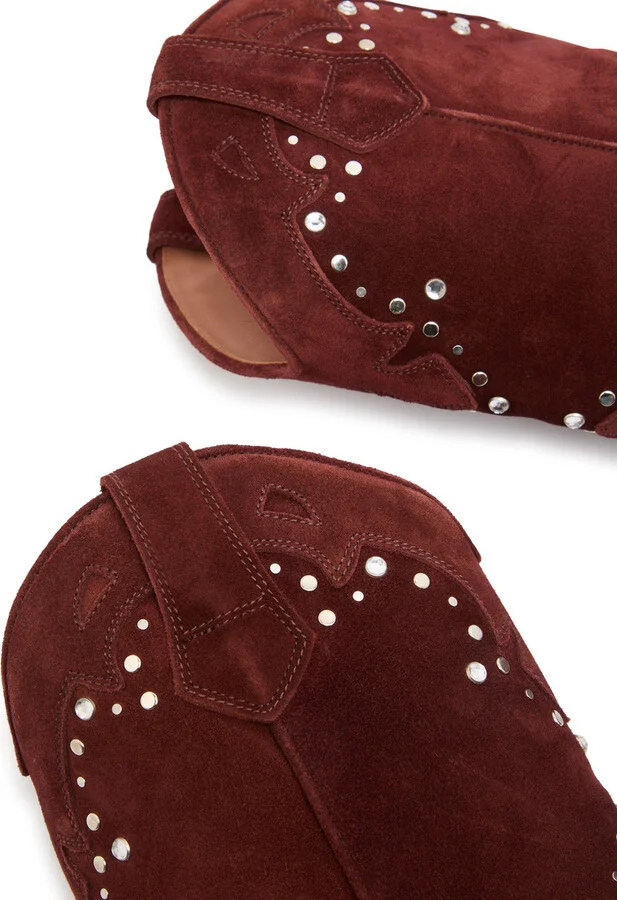 Paris Texas Janice 60 Crystal-embellished Suede Mid-calf Boots - Image 8