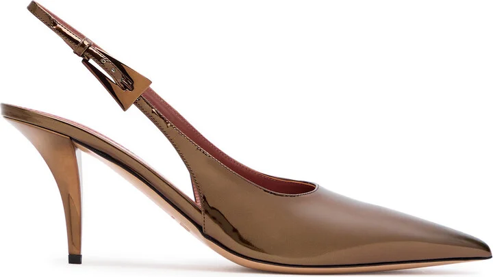 Paris Texas Jessica 75 Patent Leather Slingback Pumps