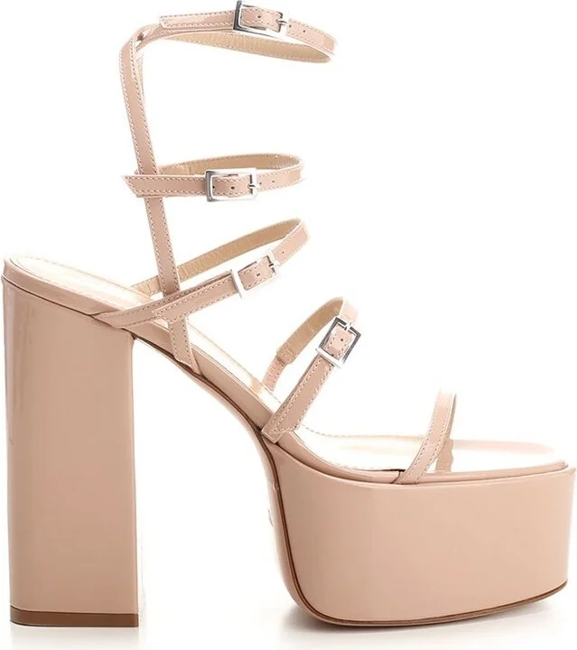 Paris Texas Jessica High-Shine Platform Sandals