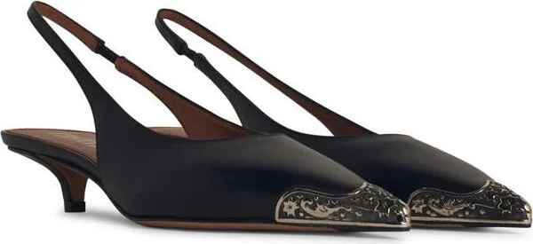 Paris Texas 'Jessica' Leather Slingbacks - Image 2