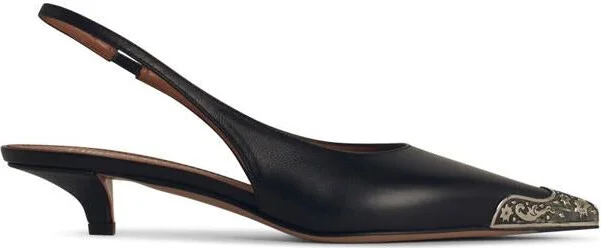 Paris Texas 'Jessica' Leather Slingbacks