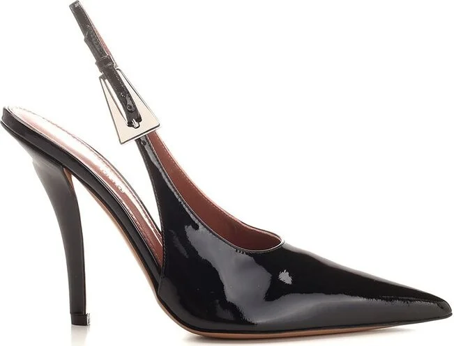 Paris Texas Jessica Pointed-Toe Slingback Pumps