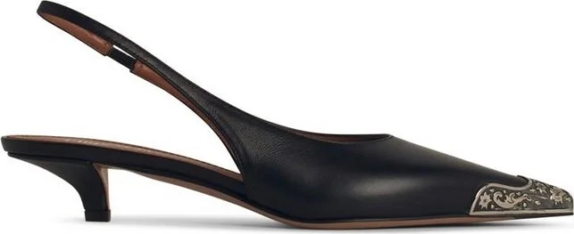 Paris Texas Jessica Pointed-Toe Slingback Pumps