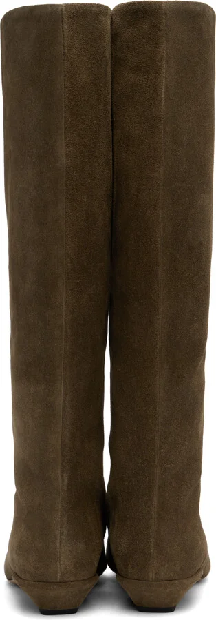 Paris Texas Khaki Bettina 25 Tall Boots - Image 2