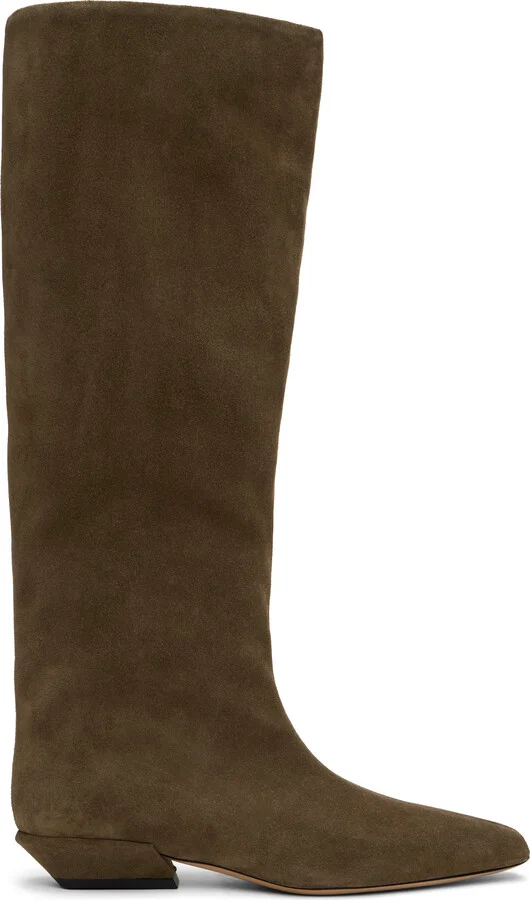 Paris Texas Khaki Bettina 25 Tall Boots