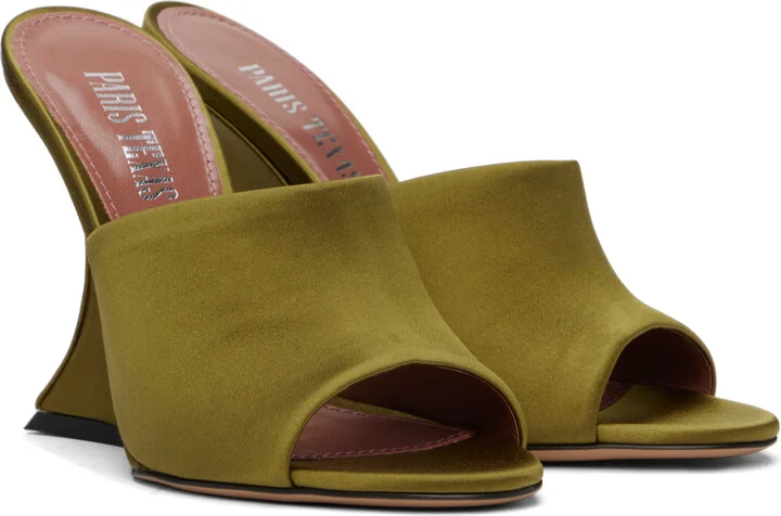 Paris Texas Khaki Nina Heeled Sandals - Image 4