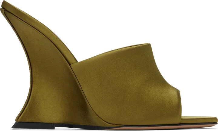 Paris Texas Khaki Nina Heeled Sandals
