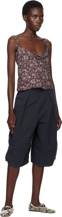Paris Texas Khaki Sveva Buckle Ballerina Flats - Image 5