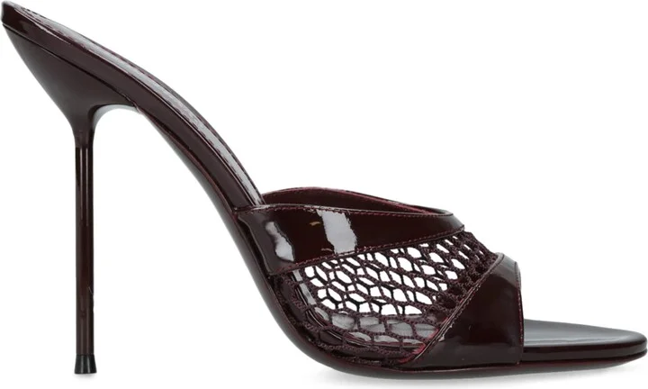 Paris Texas Leather Mesh Lidia Mules 105
