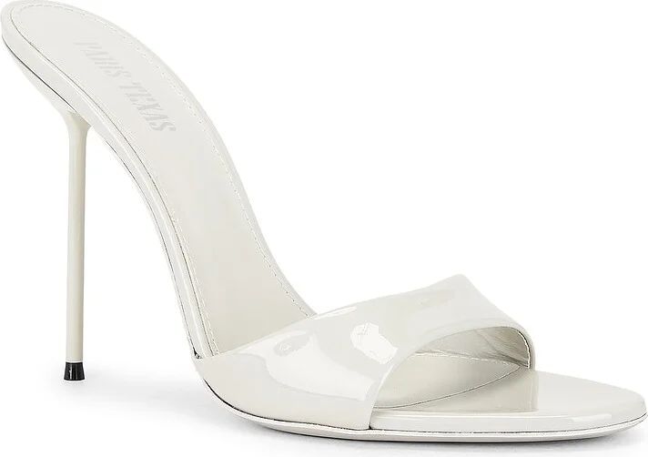 Paris Texas Lidia 90 Mule in Light Grey - Image 2