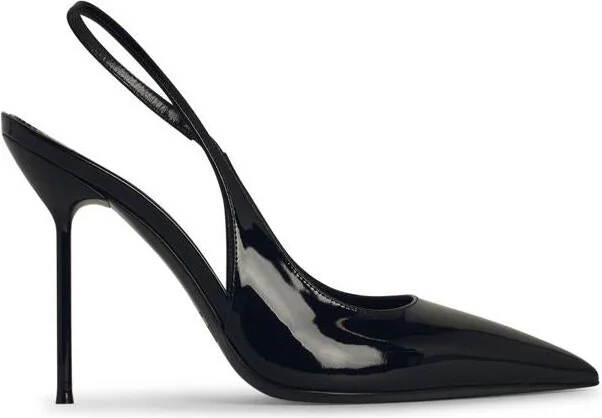 Paris Texas 'Lidia' Black Leather Back Sling