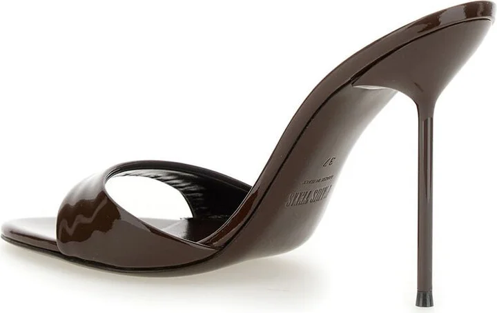 Paris Texas 'Lidia' Brown Leather Mules - Image 3