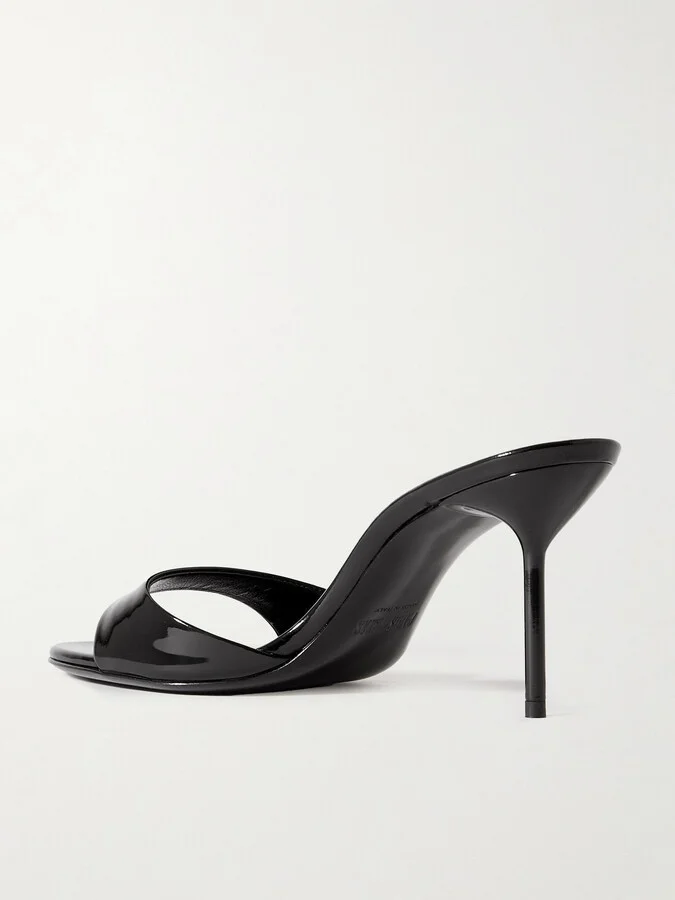 Paris Texas - Lidia Patent-leather Mules - Black - Image 3