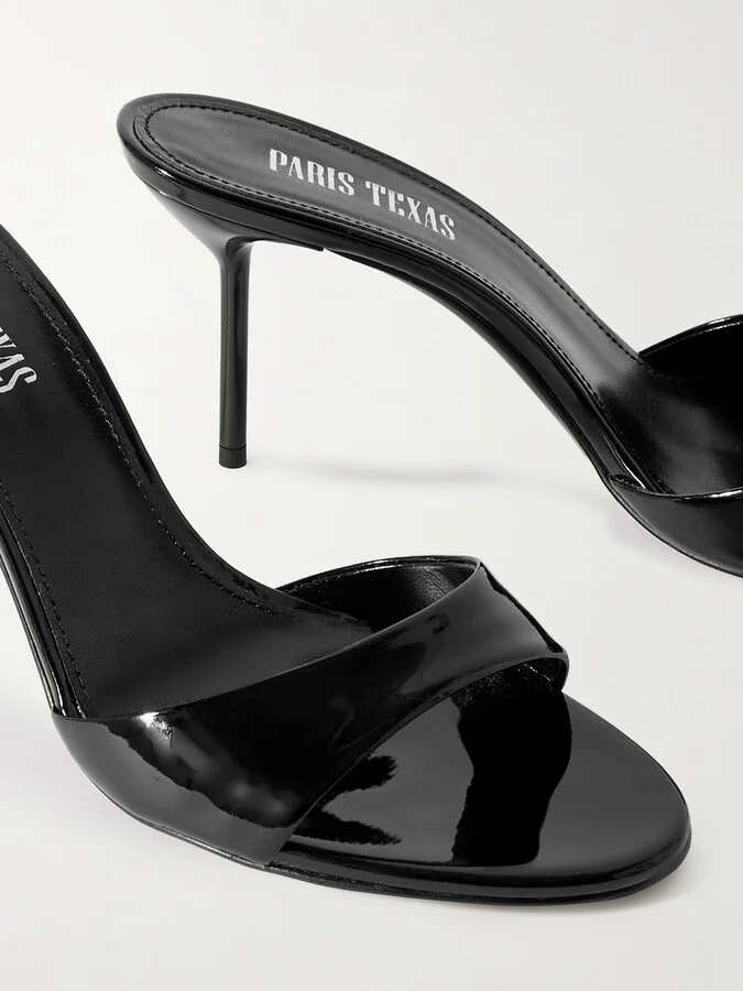 Paris Texas - Lidia Patent-leather Mules - Black - Image 4